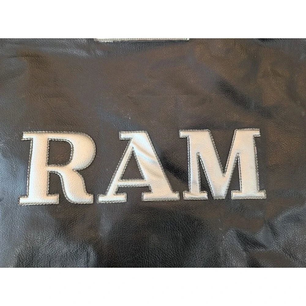 Vintage Ram Golf Corporation Bag Black Leather Cover. Heavy Duty